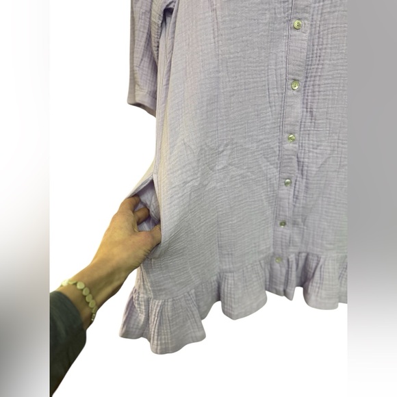 Magaschoni 100% Organic Cotton Dress With Pockets - Picture 3 of 6